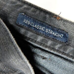 Lucky Brand Men's 329 Classic Straight Jeans Causal Solid Black Size 36x29